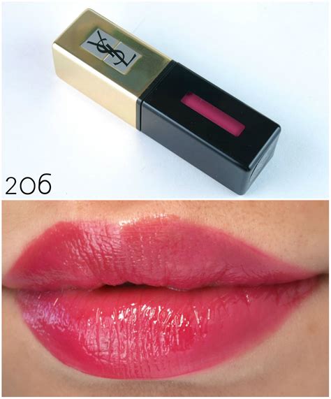 ysl glossy stain 50 swatch|yves Saint Laurent lip stain.